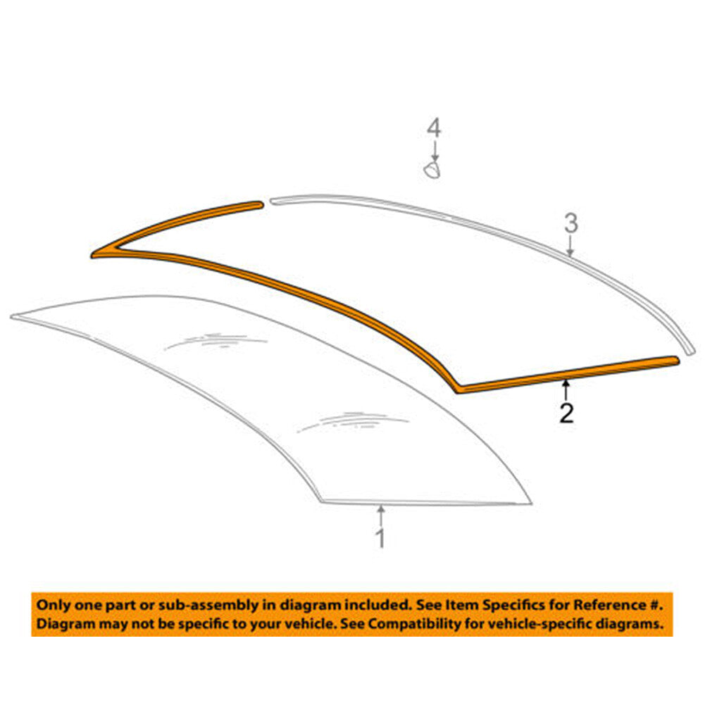 New Rear Windshield Moulding Trim Seal New Replacement 51 31 8 159 785 Fits For