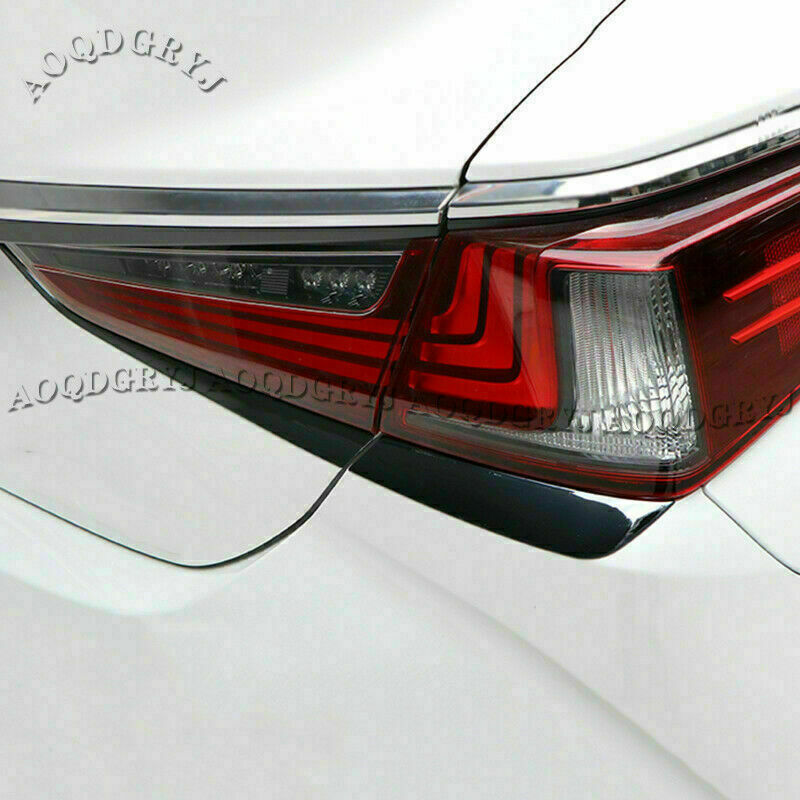 for Lexus ES350/300H 2019-2022 Black Stainless Rear Lamp Taillight Molding Trim