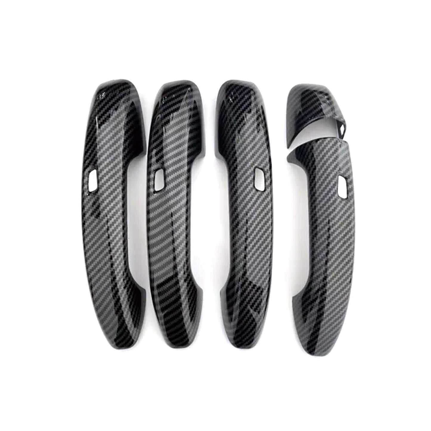 ABS Carbon Fiber Exterior Side Door Handle Cover Trims for Benz GLE GLS 2020-23