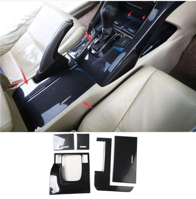 Carbon Fiber ABS Central Console Gear Shift Panel Trim for Acura TSX 2009-2014