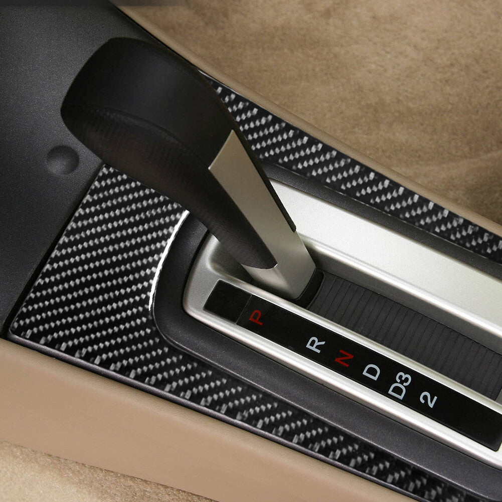 Carbon Fiber Interior Automatic Gear Shiift Cover Trim for Honda for Civic 2003-2005