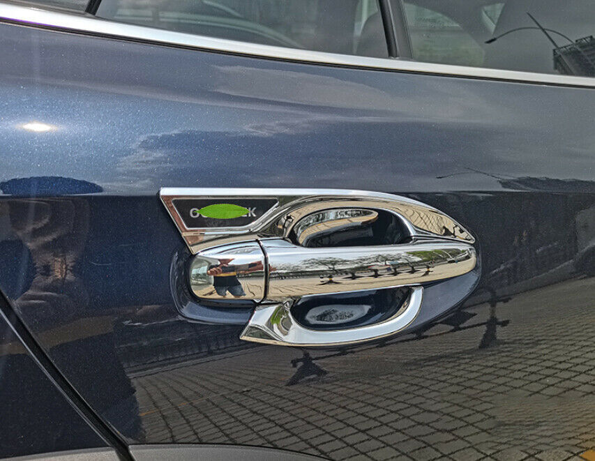 for Subaru Outback 2020-2023 Chrome Side Door Handle Cover + Bowl Cup Combo Trim
