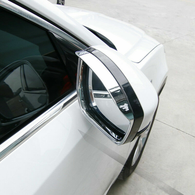 for Jaguar F-PACE 2016-2020 Chrome Rearview Mirror Rain Eyebrow Frame Cover Trim