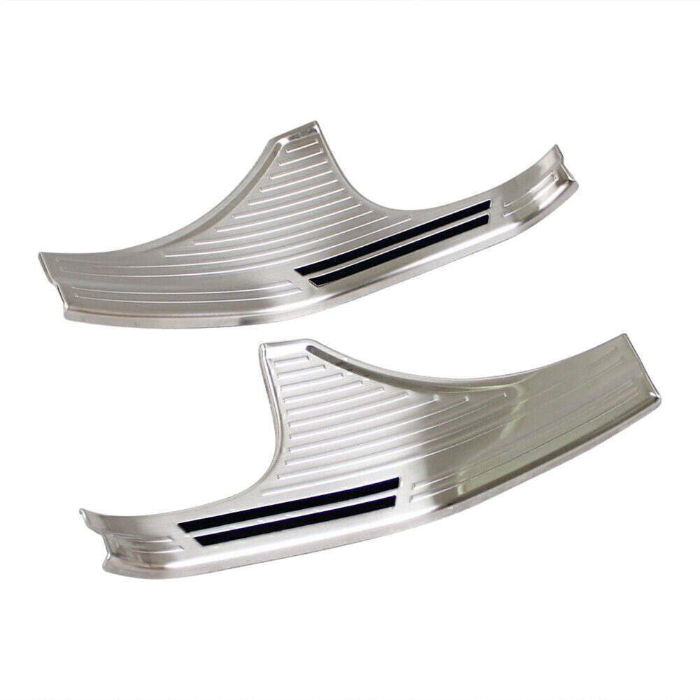 Interior Inner Door Sill Scuff Plate Cover for Subaru Forester 2019 2020 Silver