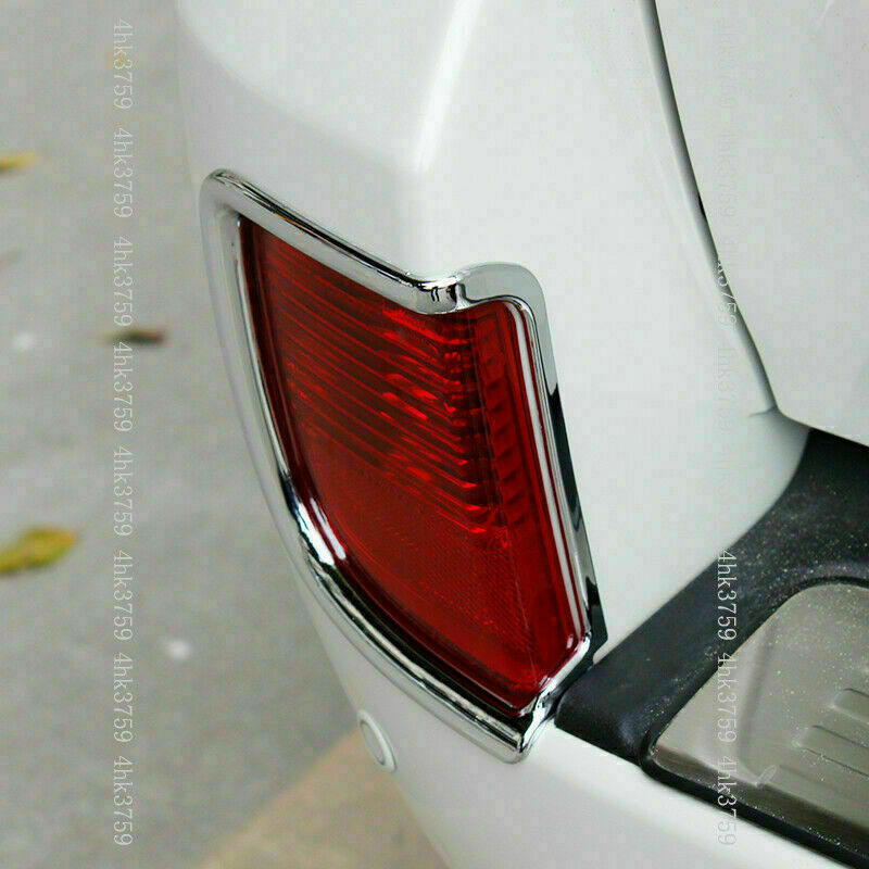 2Pcs Chrome Rear Fog Light Tail Lamp Frame Trim for Land Cruiser LC200 2008-2015