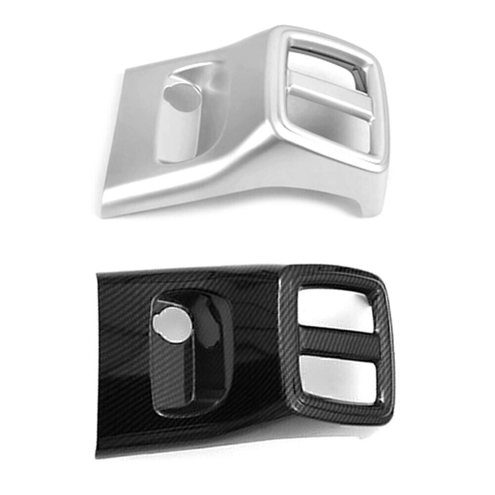 Armrest Box Rear Air Outlet Cover Trim for Volvo XC40 2019-2020 Matte Silver