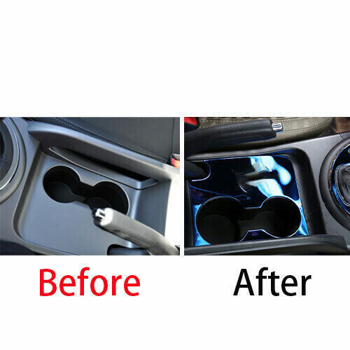 Middle Console Drinking Glass Trim Fit for Kia Sportage R GL 2011-16 Blue Steel