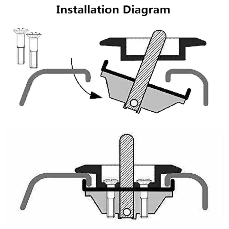 1pair Raised Truck Bed Retractable Tie Down Anchors Point Loop Hooks Fit Classic