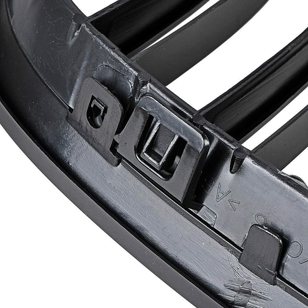 The front kidney grille is suitable for BMW E92, E93, M3 328i, 335i Coupe, 2007-10, gloss black.