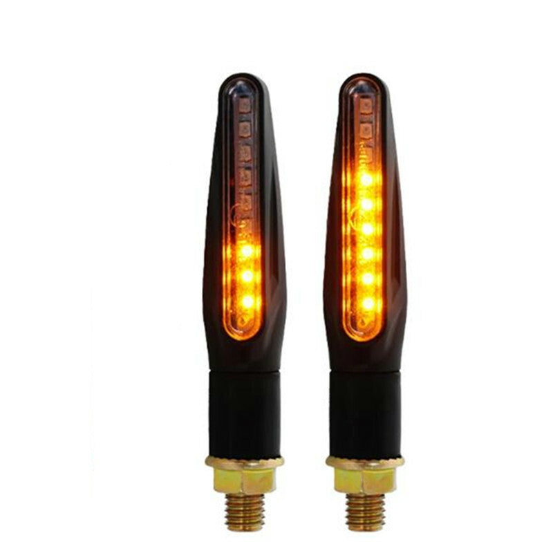 9LED Motorcycle Turn Signal Lights Indicator Amber Flashing Blinker Signal lamp