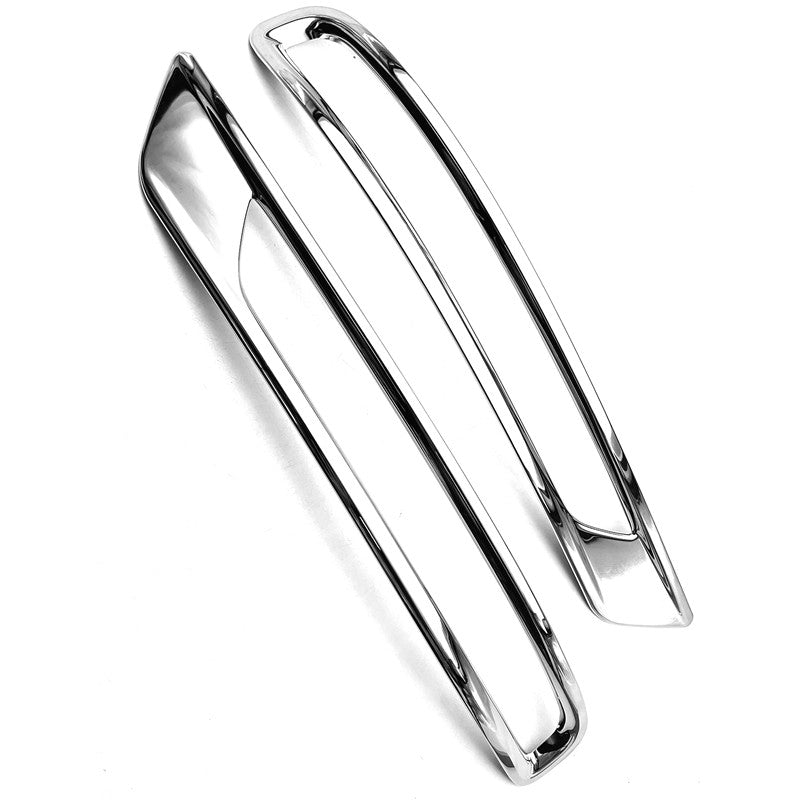 2Pcs Chrome Rear Bumper Fog Light Lamp Cover Trim for Mitsubishi Outlander 2022+