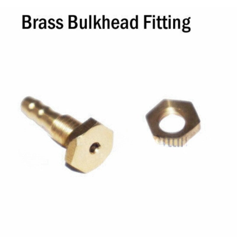 Brass Bulkhead 1/8 inch 4mm Fitting Hose Barb Pipe Tube Fuel Tank Drain Flow Q