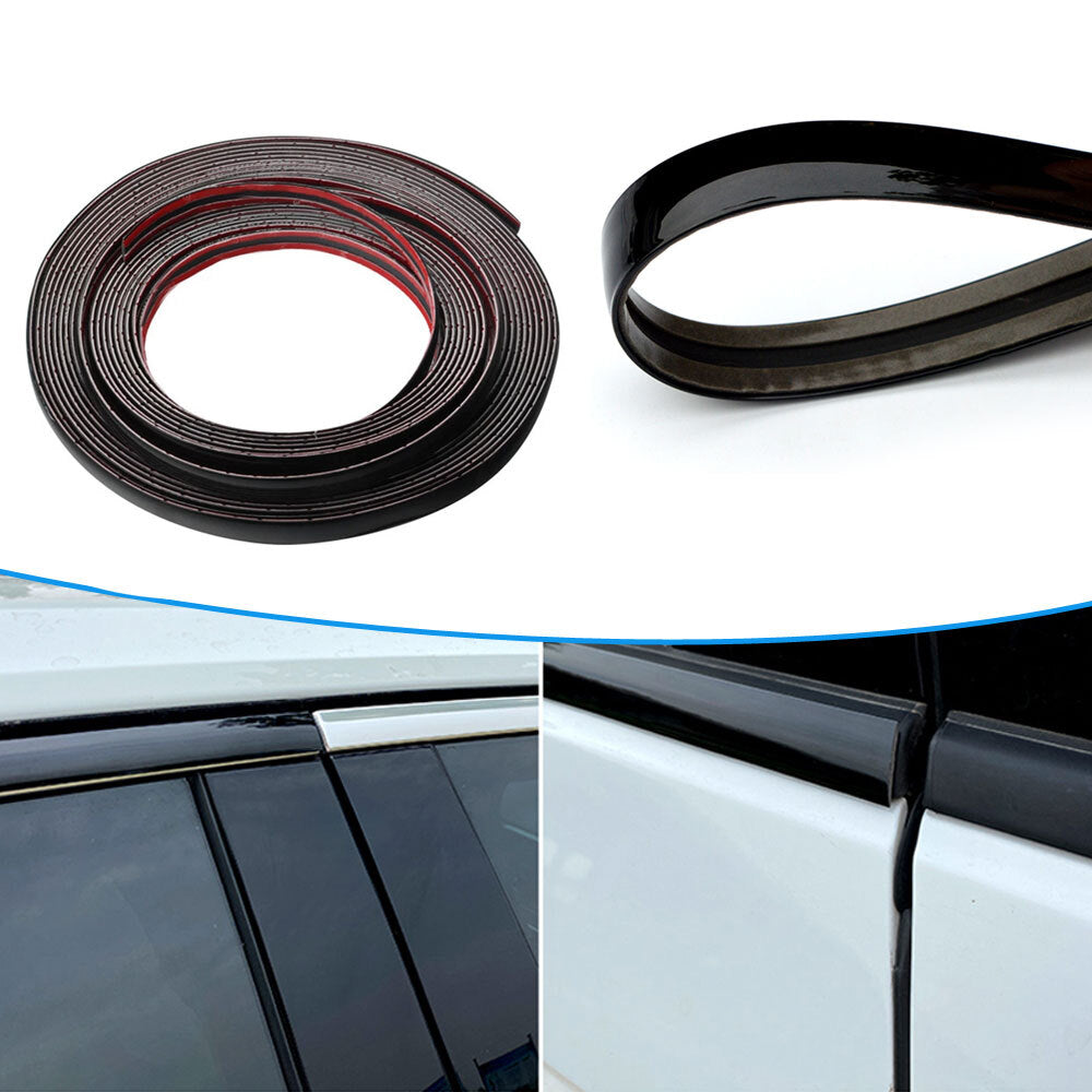 Car Side Door Black Strip Bumper Protector Trim Tape Sticker Accessories