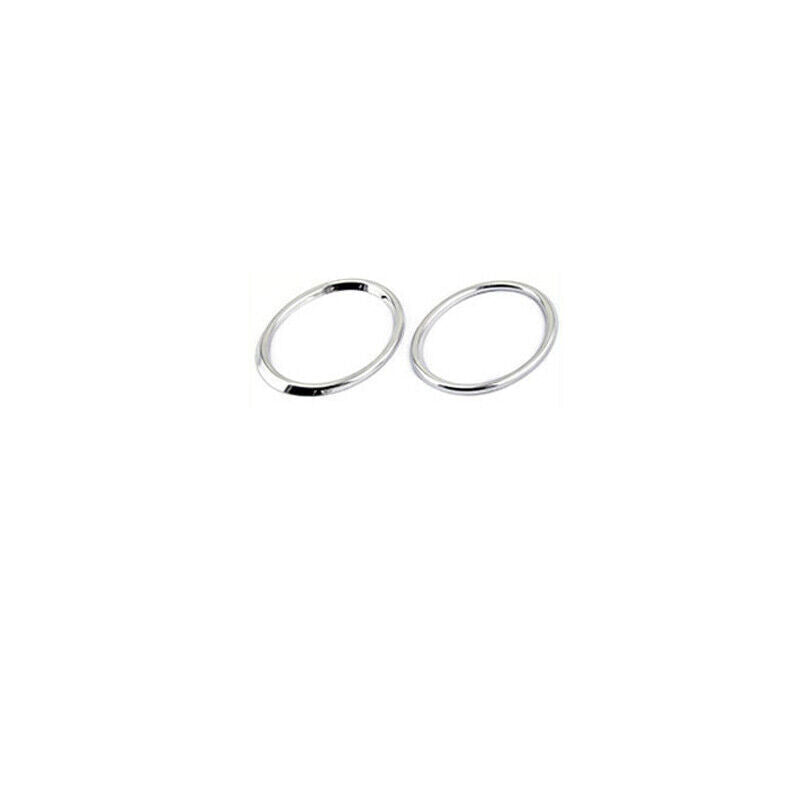 Fit for Audi Q3 2013-2015 Chrome Front Bumper Fog Light Lamp Frame Ring Trim 2P