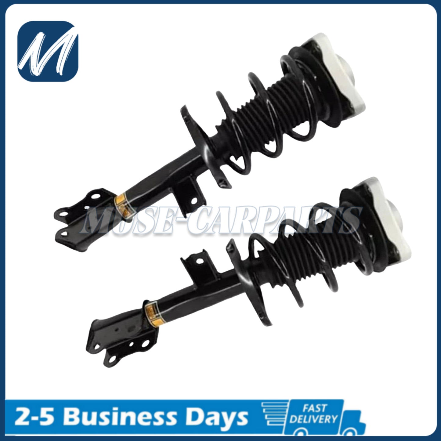 A pair of rear shock absorber strut assemblies are suitable for BMW F10, F12, F13, F18, 528i, 535i, 550i, and 650i.