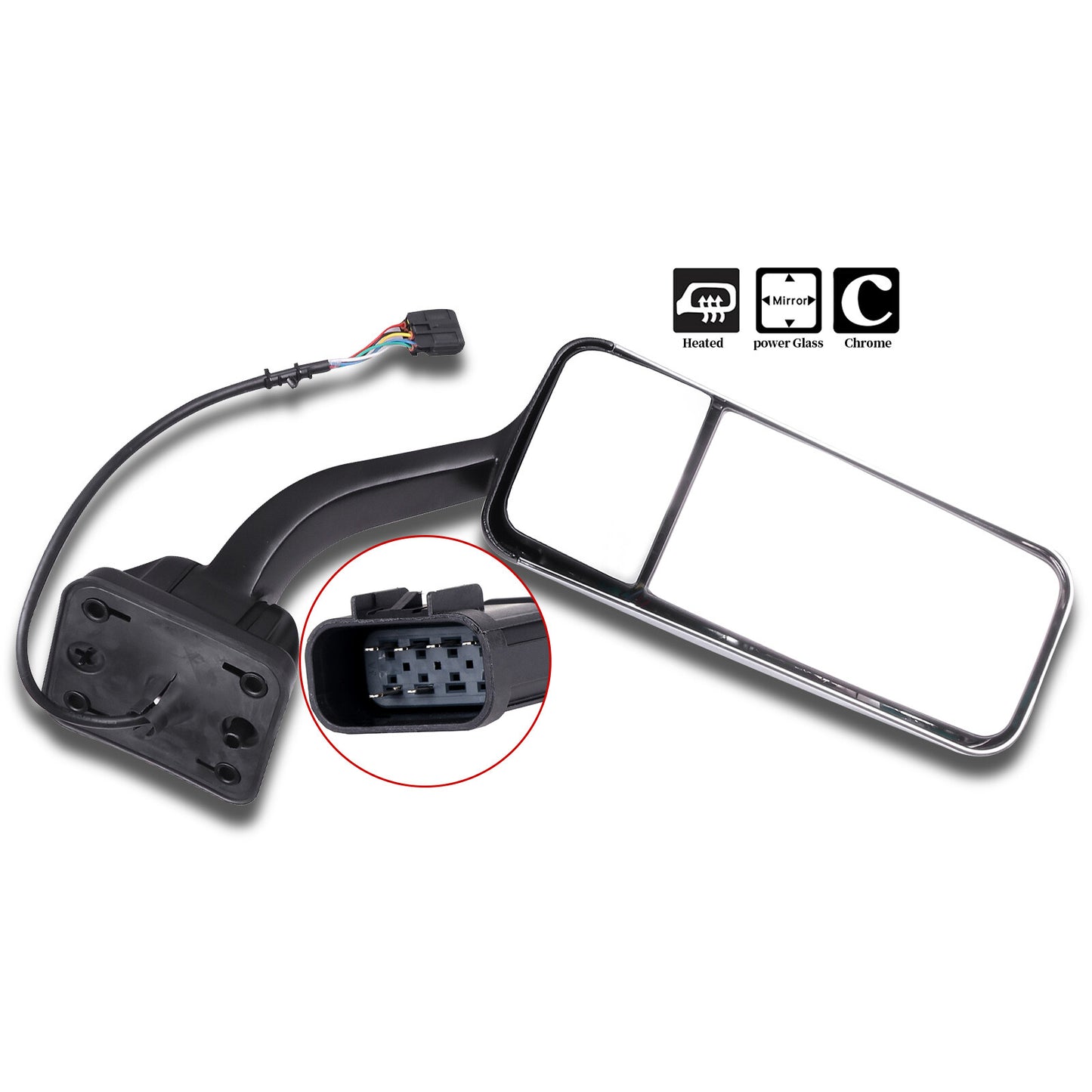 360 Adjustable Convex Rimless Rearview Side Mirror For KOVE 450 Rally 2023-2024 E