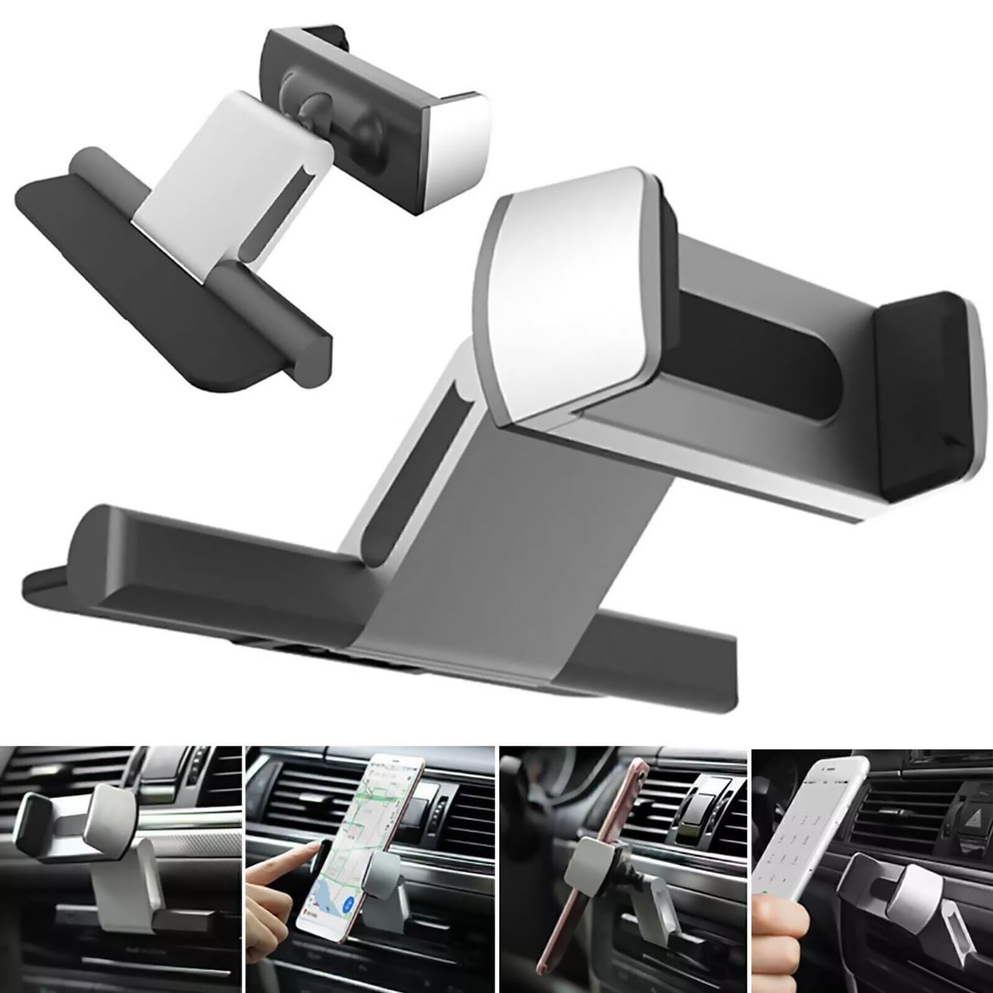Aluminum Car CD Slot Mount Cradle Holder Stand for Mobile for Smart Cell Phone GPS