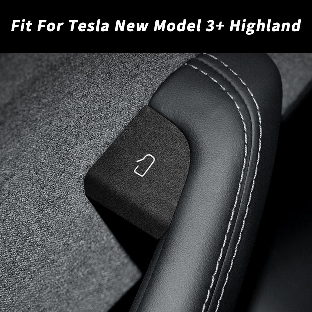 Door Switch Patch For Model 3+ Highland Alcantara Suede Interior Sticker Decor Q