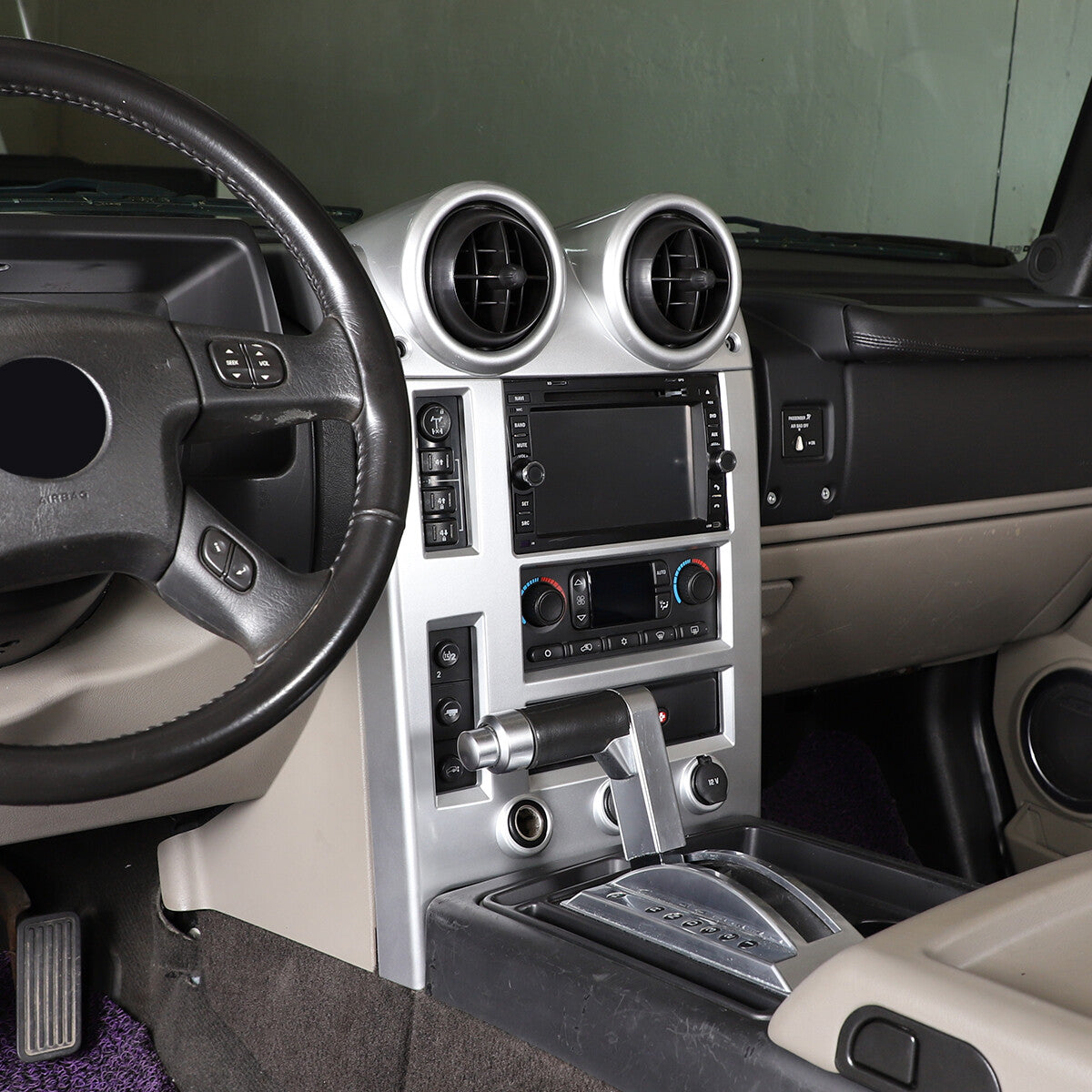 Central control GPS navigation panel decorative cover for Hummer H2 2003-2007