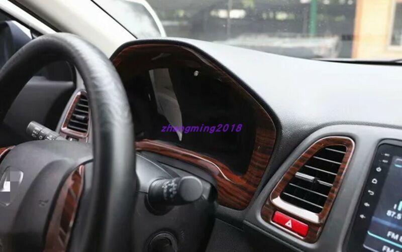 15-piece mahogany interior trim kit for Honda Vezel 2015-2020