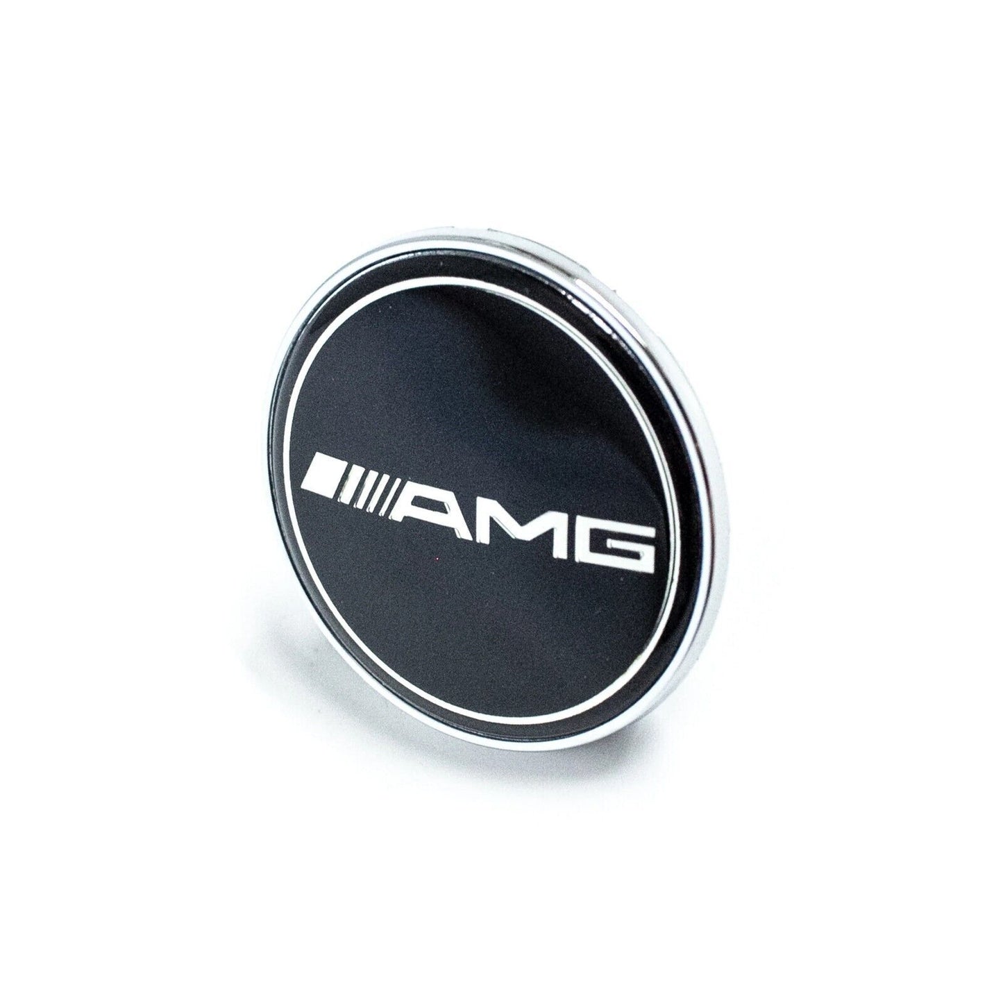 Black AMG front grille badge for Mercedes C-Class C300 C400 C43 C63 S63 1 piece 57 mm