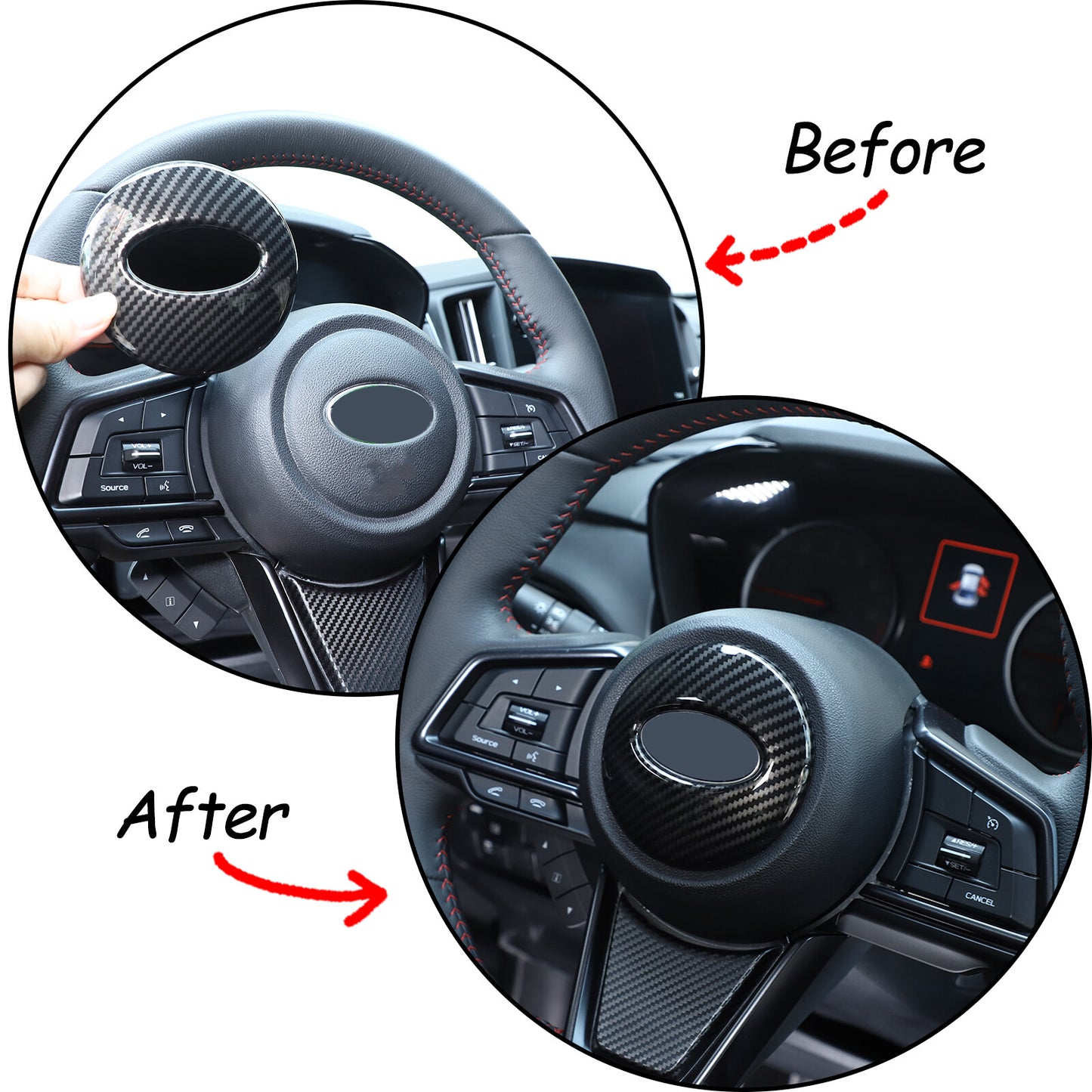 ABS carbon fiber air conditioning volume knife decoration frame suitable for 3 E90 2005-2012- v