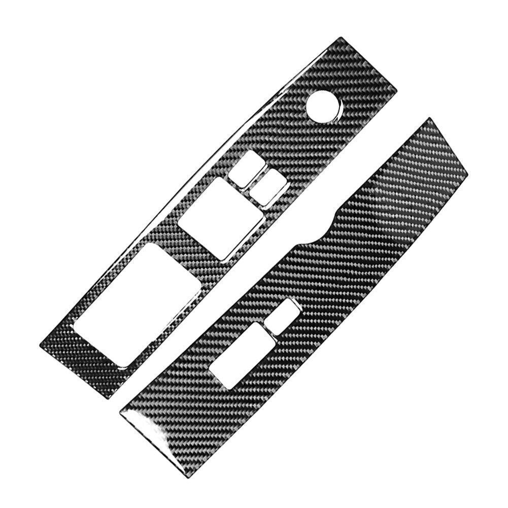 Interior Window Lift Switch Panel Cover Trim Fit for Nissan 350Z 03-09Carbon Fiber