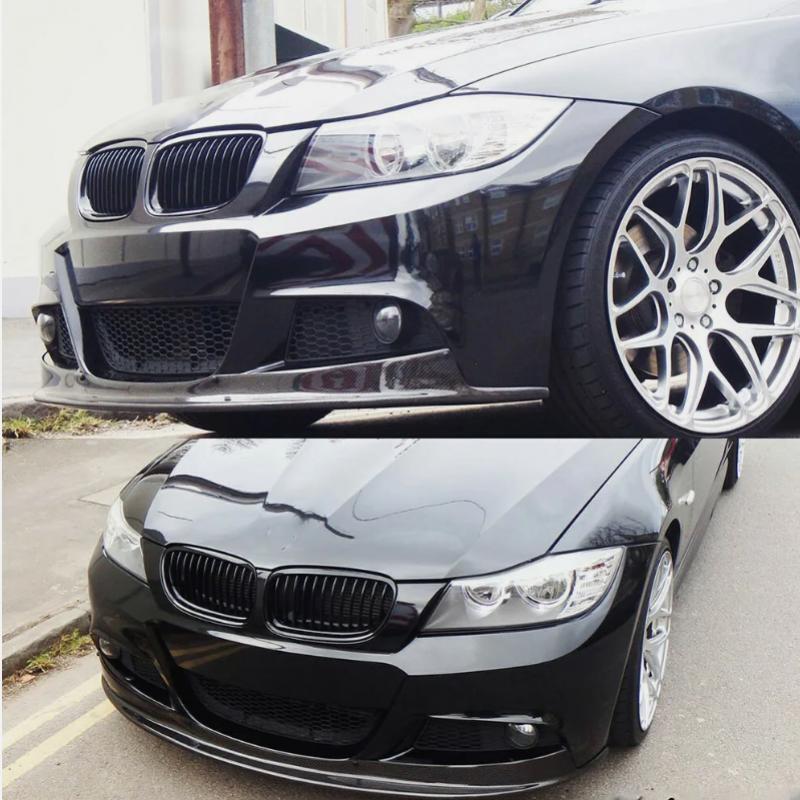 Front Bumper Lip Chin Spoiler Carbon Fiber For 3 E90 325i M-Tech 09UP n