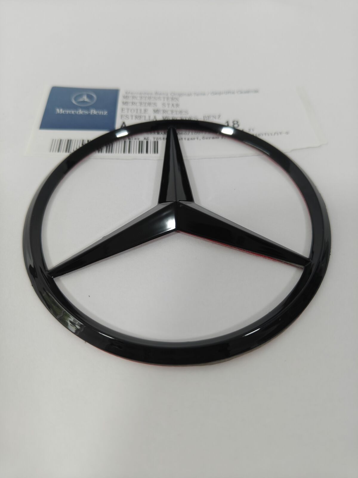 GLOSS BLACK Star Emblem Rear Trunk Door Logo Badge G550 G63 AMG W463