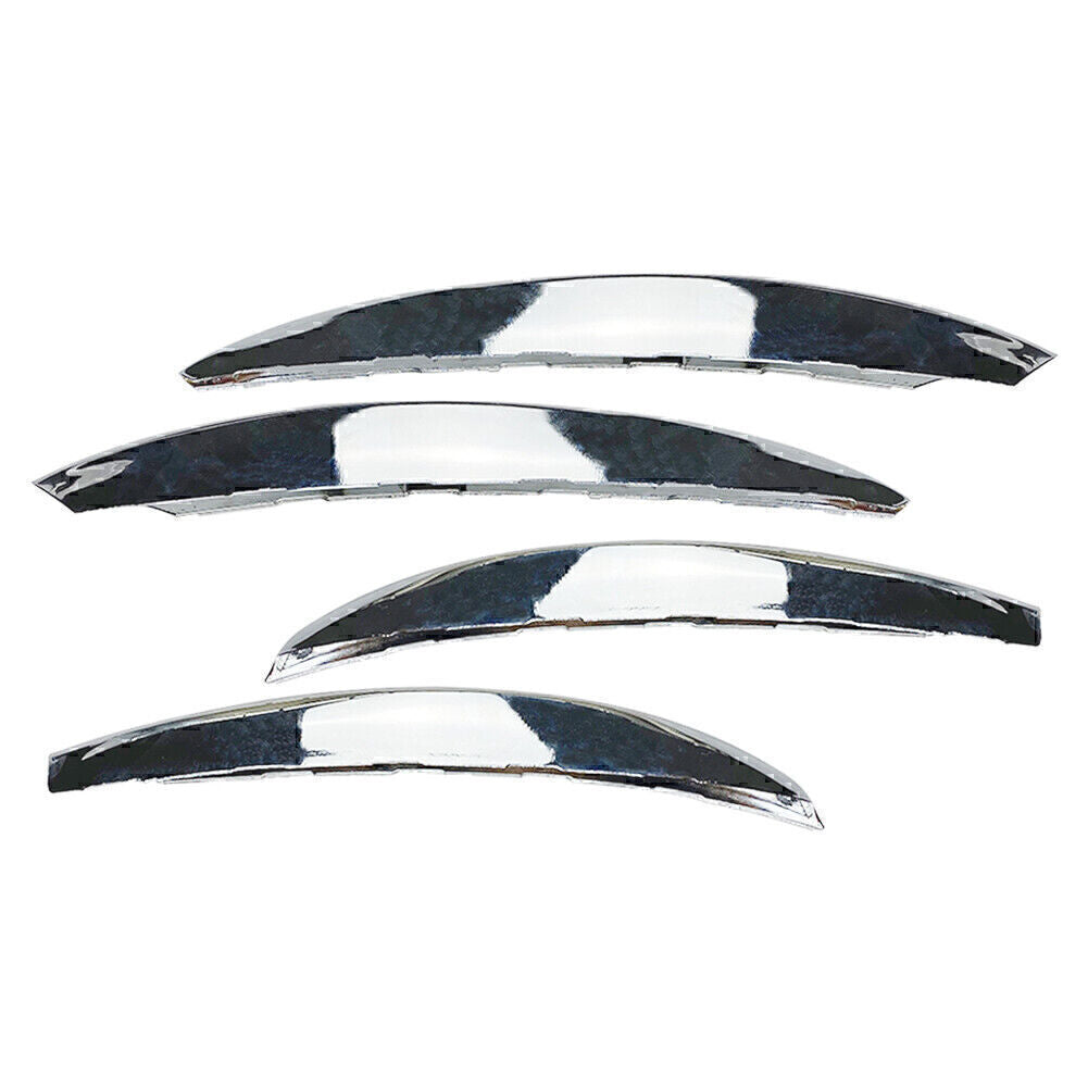 Chrome for Mercedes C-Class W206 Front Bumper Splitter Fins Body Spoiler Canards