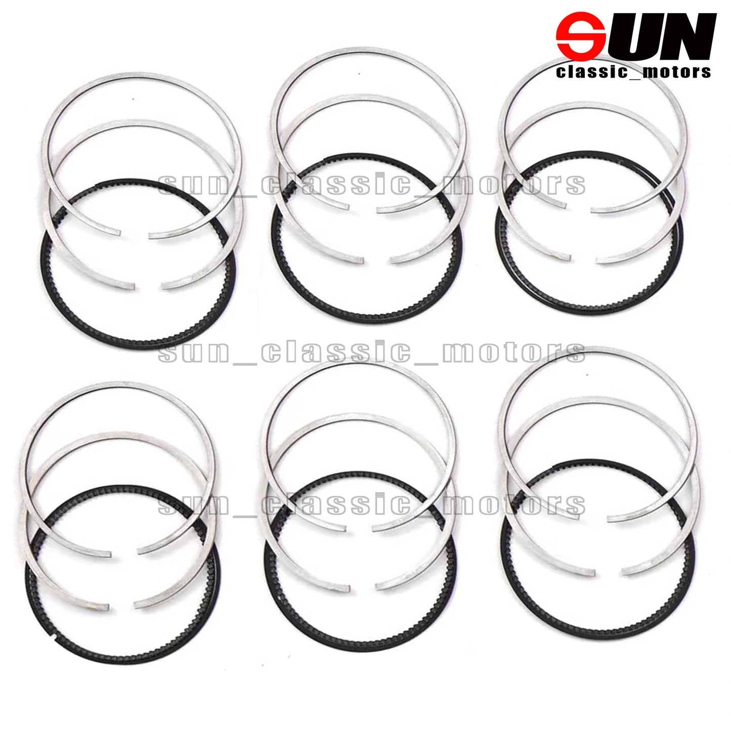 STD 6x piston rings, 92.9 mm, suitable for 3.5L W221 W203 W204 W251 M272 C350-