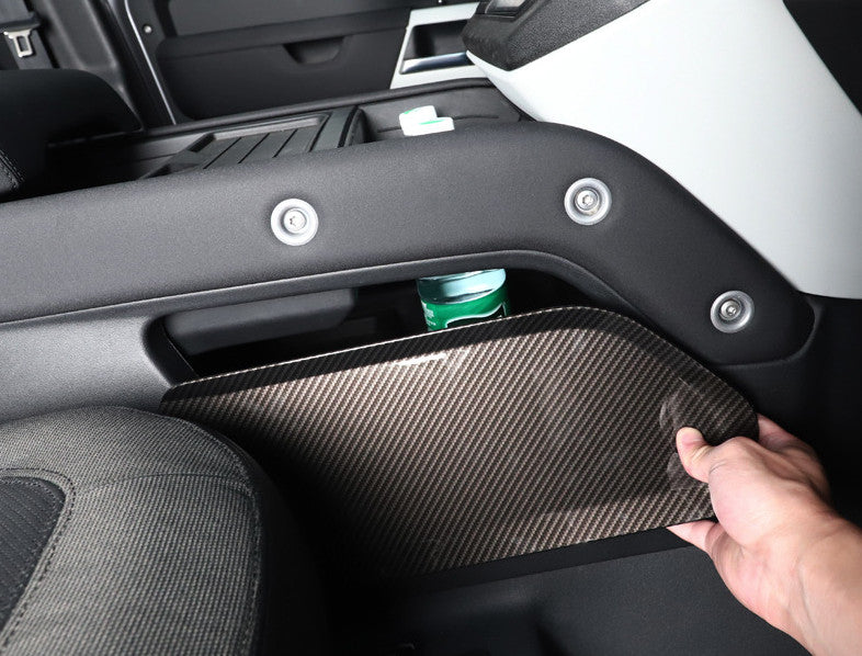 for Land Rover for Defender 2022-2024 Carbon ABS Console Storage Box Baffle Cover B n