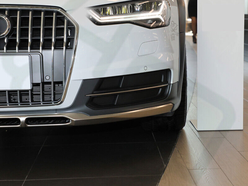 ABS Plating Left Front Bumper Grill Fog Lamp Cover for Audi A6 Allroad 2015-2018 n