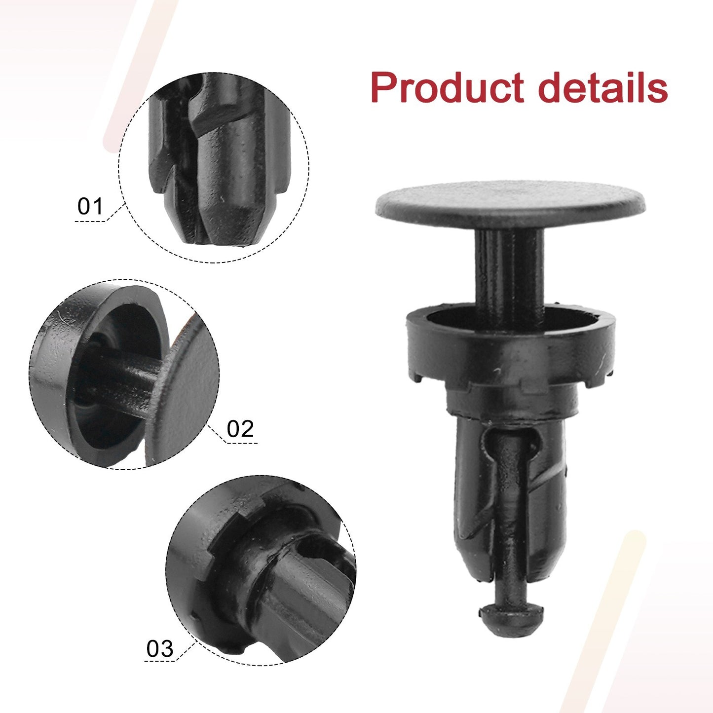 10pcs For/Black Car Windshield Wiper Cowl Moulding Trim Retainer Clips Set