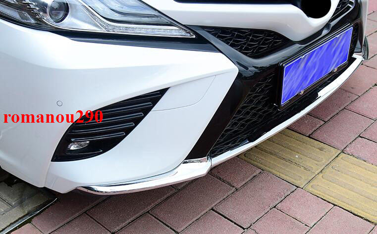 for Toyota for Camry 2018-20 SE/XSE ABS Chrome Front Bumper Protection Cover Trim 3x