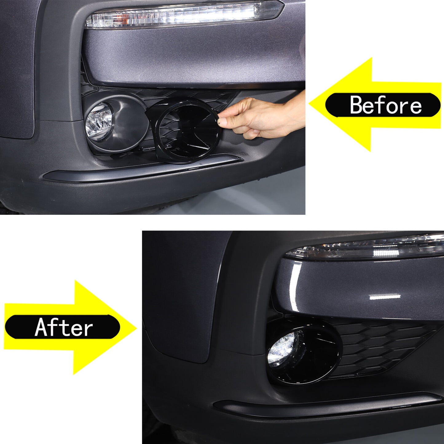Car License Plate Frame Lid Cover Cap Rear Trunk Boot Matte Black for - v