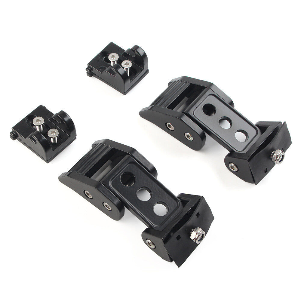 for Jeep for Wrangler JK 2007-2017 2x Black Car Engine Lock Hood Latches Catch