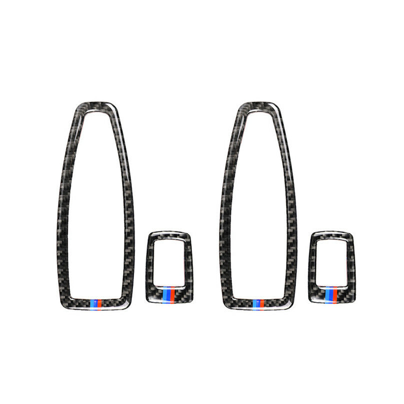 Auto Window Panel Trim for BMW 3/4 Series Carbon Fiber Cover Frame Accessories
