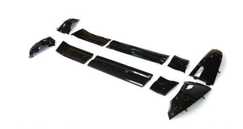 10X Side Skirts Exterior Door Panel Trim Black for Land Rover for Defender 2020-2023