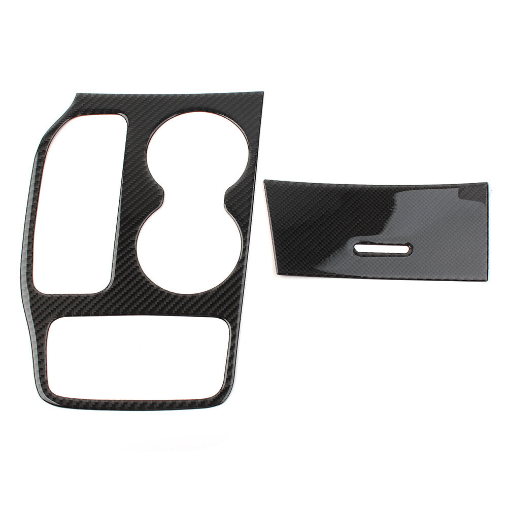 LHD Carbon Fiber Dashboard Gear Shift Panel Cover for Jeep Grand Cherokee 16-21