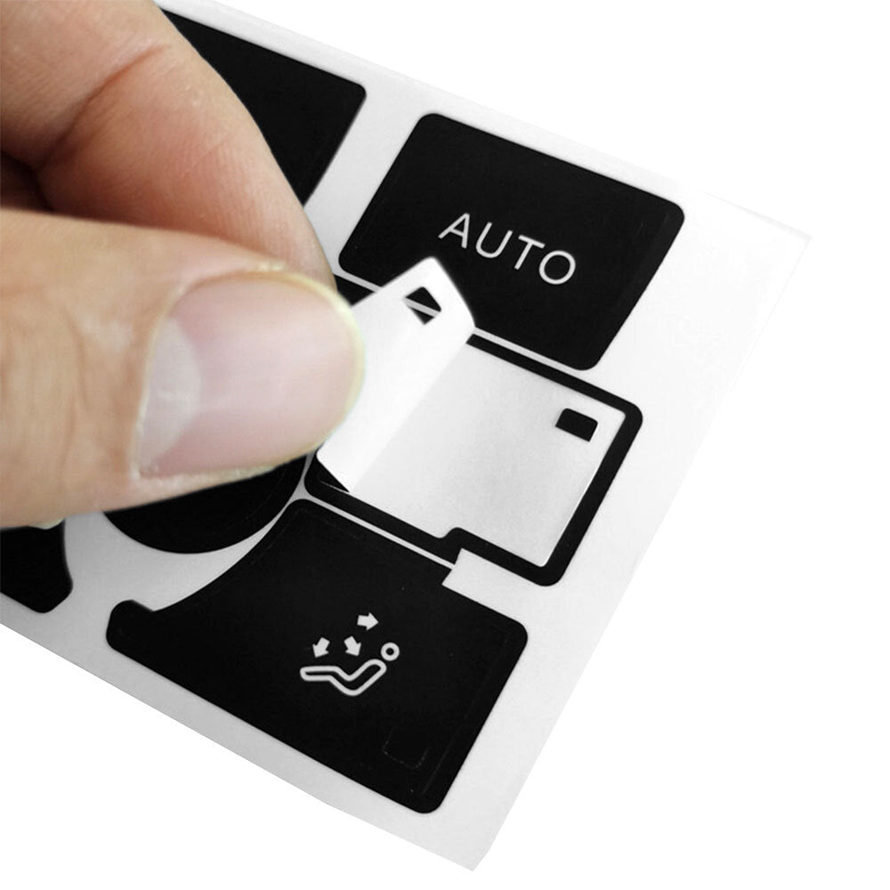 AC power panel control button sticker repair for worn buttons and switches, suitable for Audi A6/A6L (10-11). n