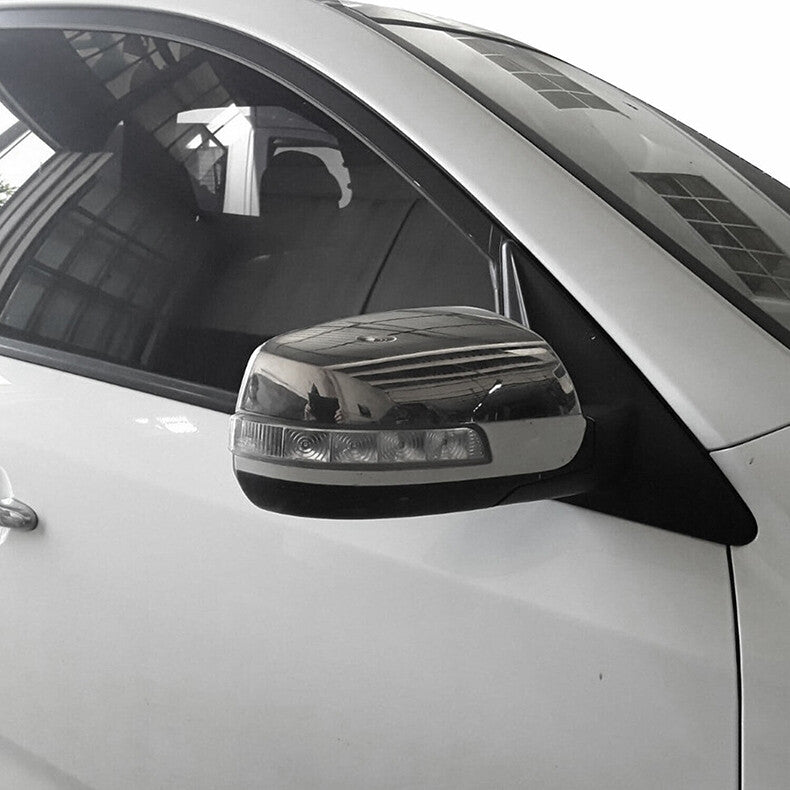 for Kia Sorento 2013-2015 Chrome Side Exterior Rearview Mirror Caps Cover trim