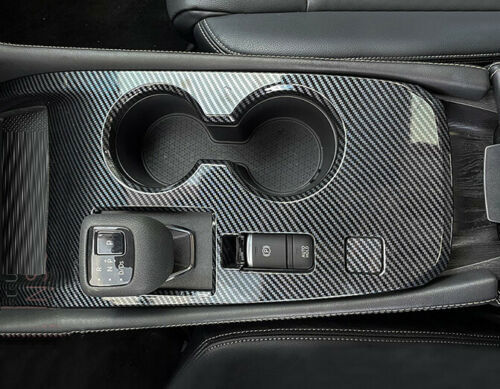 2X for Nissan Rogue 2021-2023 Carbon ABS Central Console Gear Shift Panel Trim