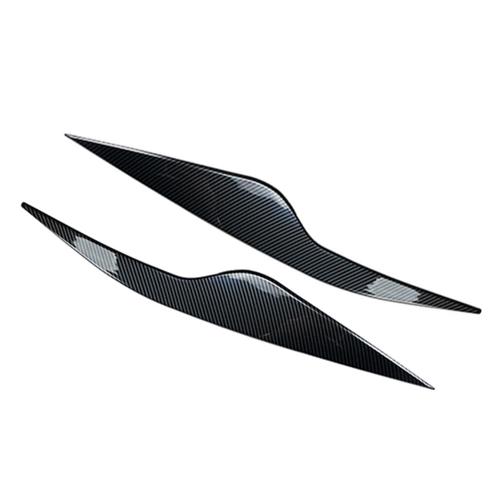 Eyelids Headlight Eyebrows Trim for Ford Focus MK2 C307 2008-2010 Carbon Fiber
