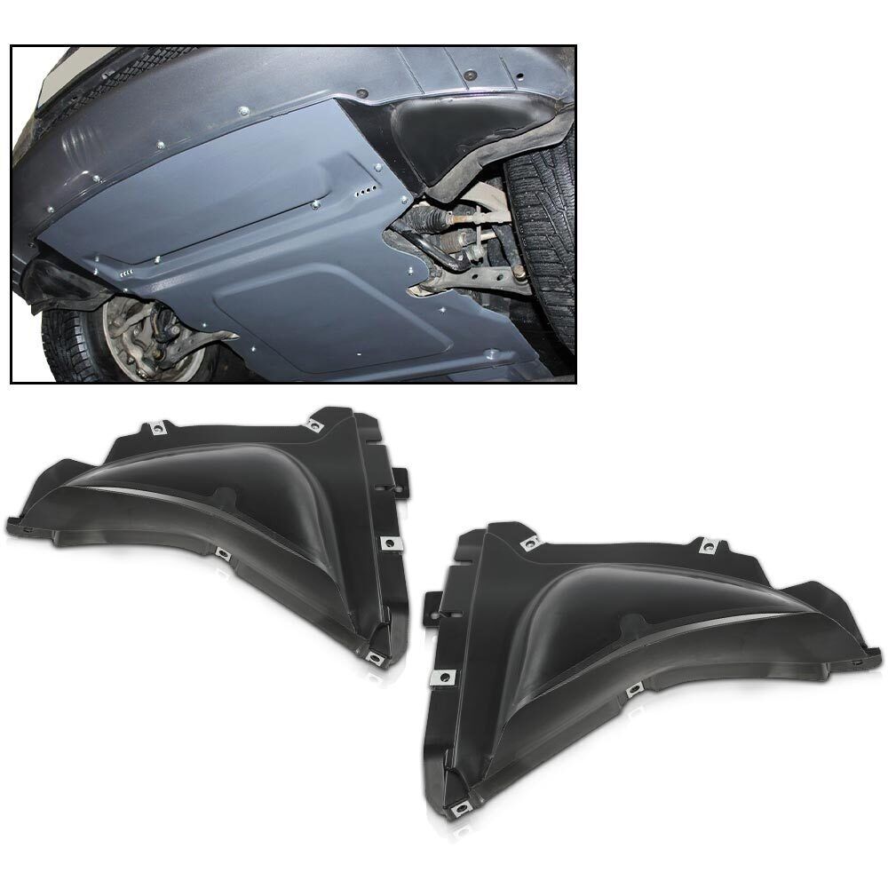 Engine splash guards on the left driver and right passenger sides are suitable for 2011-16 for BMW 5 Series.