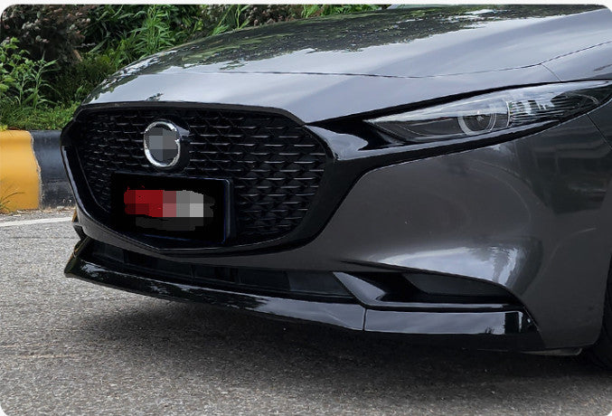 for Mazda 3 Axela 2020-2024 Front Down Bumper Molding Cover Trim 3x ABS Black B n