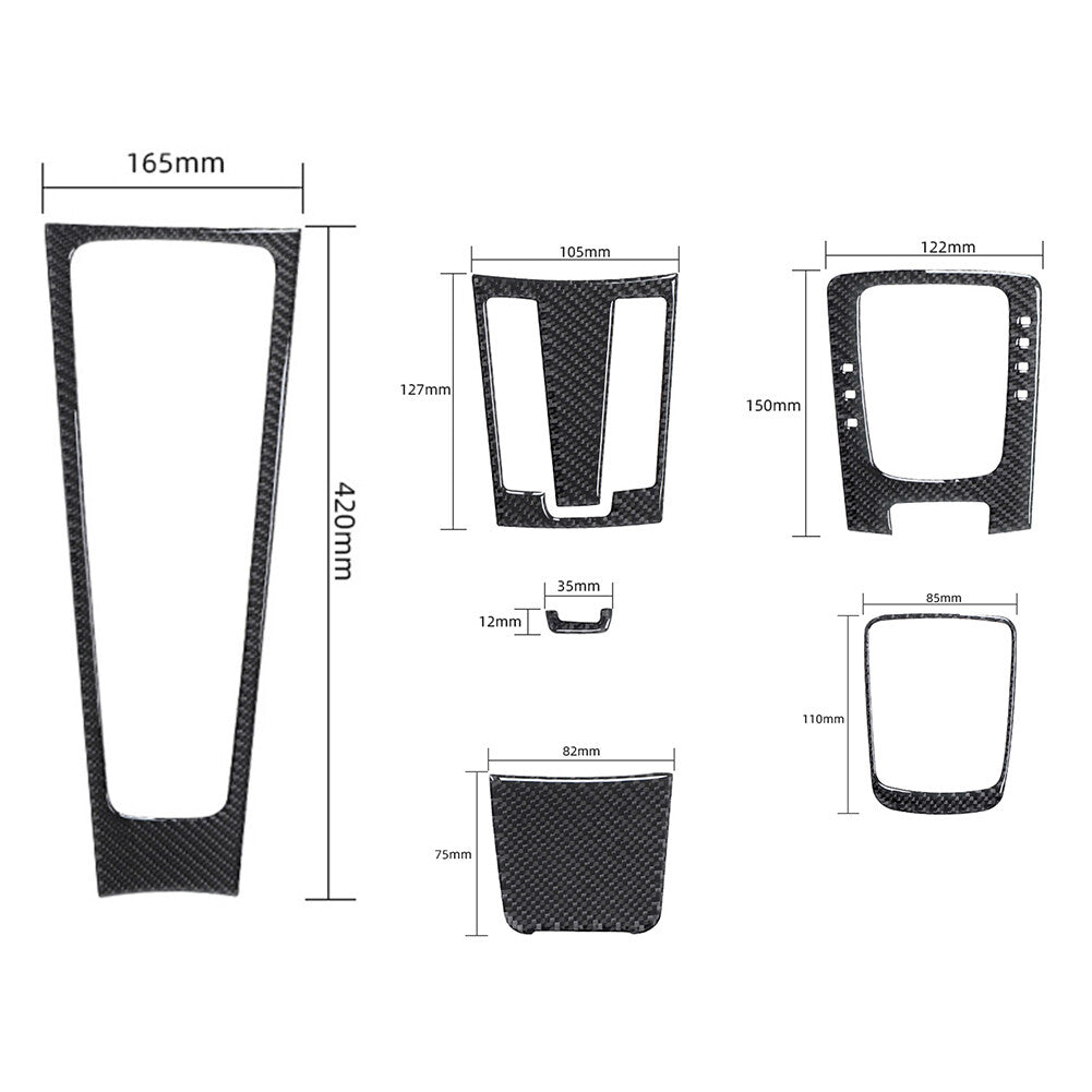 5X Carbon Fiber Storage Box Panel Cover Trim for Suzuki Grand Vitara 2006-13 Red v