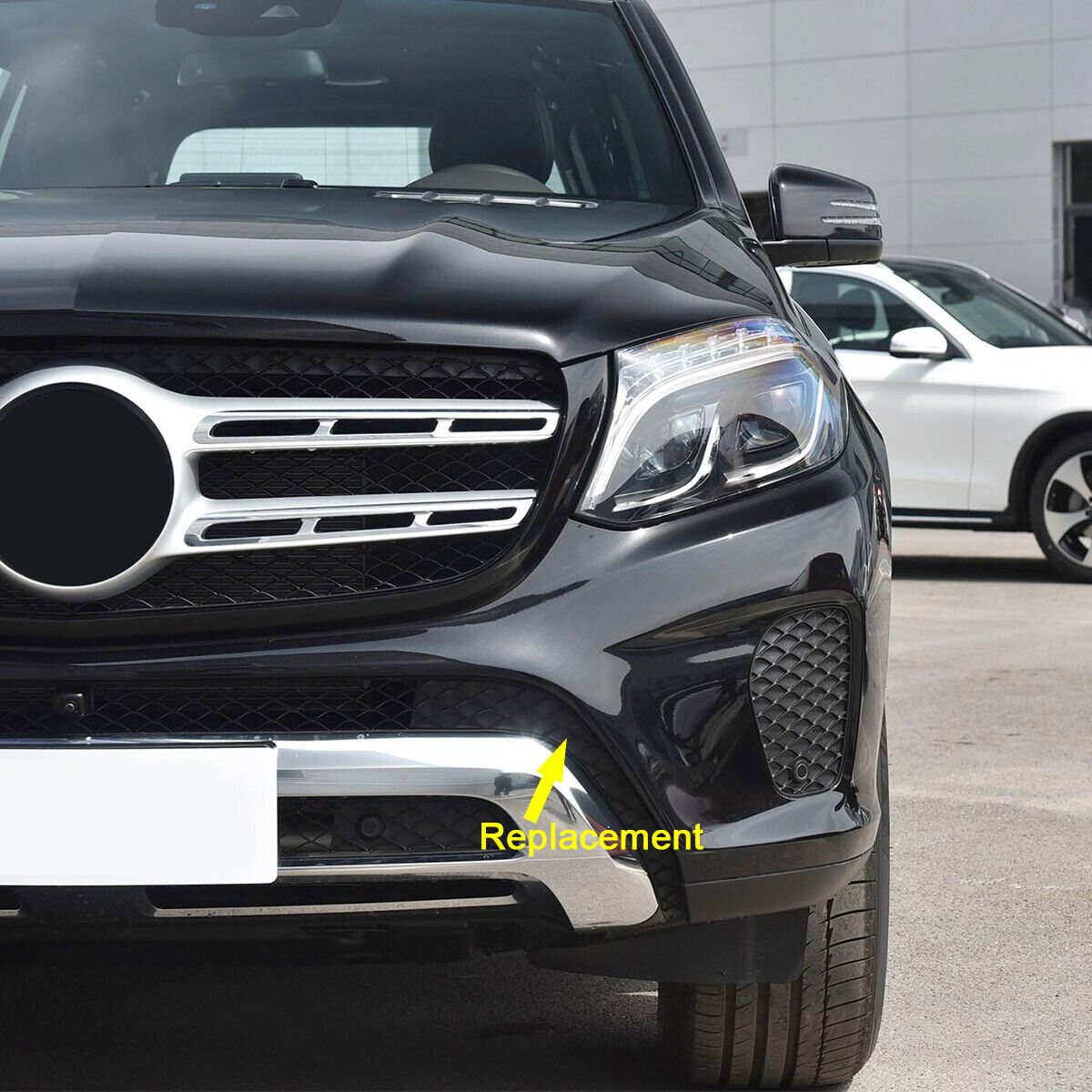 Left Front Bumper Lower Filler Trim Cover LH Fit for Mercedes X166 GLS450 17-19 Q