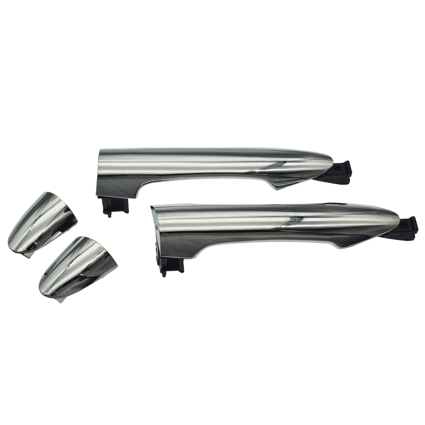 Left rear and right exterior door handle chrome pair fit for Kia Picanto 2011 - 2016- v