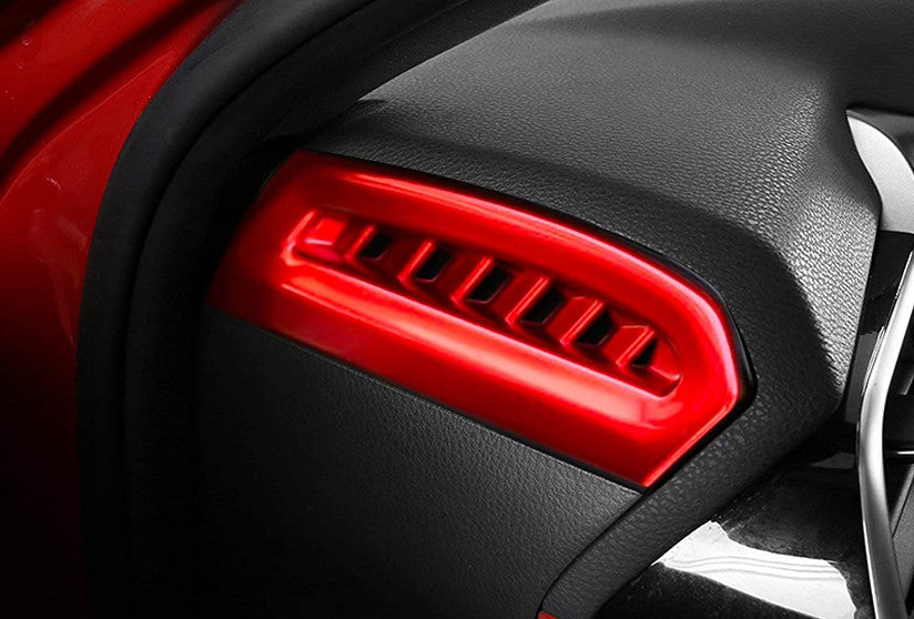 for Toyota for Camry 2018-2020 Red ABS Side Console AC Air Vent Outlet Cover Trims